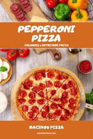 pepperoni pizza calories nutrition