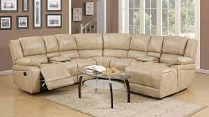 8303 reclining sectional sofa in cream