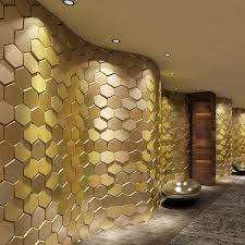 Gold Decorative 3d Wall Panels