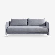tandom sleeper sofa microgrid grey