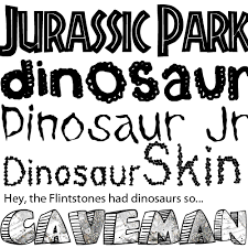 The jurassic park font has been downloaded 518,775 times. Download Free Dinosaur Fonts Dinosaur Font Boy Fonts Dinosaur