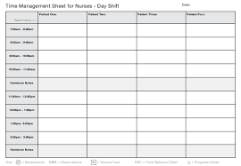 Day Evening And Night Time Management Sheet Templates For