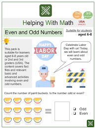 even and odd numbers math worksheets