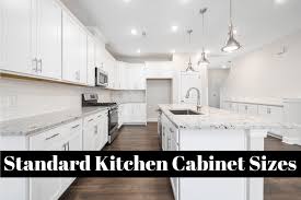 standard kitchen cabinet sizes