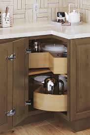 base cabinet with rotating deep bins