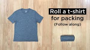 how to roll a t shirt for ng step