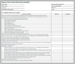 Event Planning Checklist Doc Format Corporate Guest List