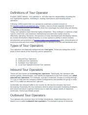 definitions of tour operator docx