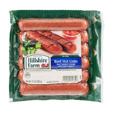 hillshire farm beef sausage hot links