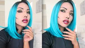 halloween comic pop art makeup tutorial