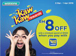 Now you can get more everywhere you go! Get Rm8 Discount At Watson By Using Touch N Go Ewallet Everydayonsales Com News