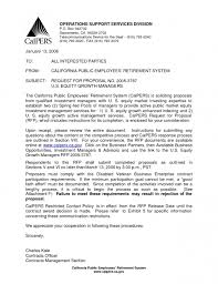 Rfp Cover Letter Response To Request For Proposal Cover Letter