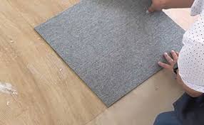 how to apply carpet tiles