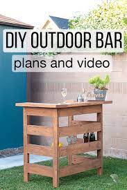 Build An Easy Modern Diy Outdoor Bar