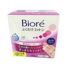 biore makeup remover wiping cotton refill