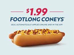 chili cheese coney for 1 99 at sonic