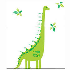Us 13 49 10 Off 100 New Wall Stickers Children Dinosaur Animal Growth Chart Height Measure Wall Sticker Decal Kids Lovely Home Decor In Wall