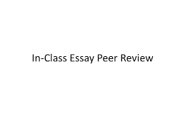 In Class Essay Peer Review Formatting Mla Heading Name Mrs