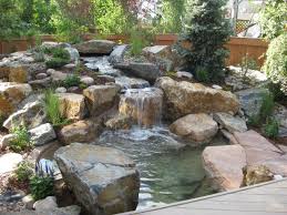 Beautiful Landscape Stone Garden Backyard Water Features