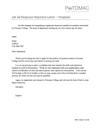 18 printable rejection letter template