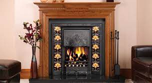 Art Nouveau Tiled Convector Fireplaces