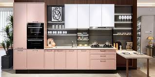 After entering the furniture, you can design the kitchen design in your kitchen planning. Morandi Pink Modern Kitchen Design