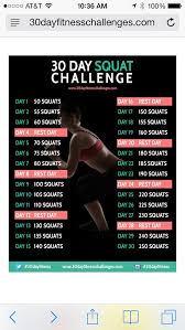 30 Day Squat Challenge Exercise Squat Challenge 30 Day