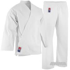 Proforce 14 Oz Diamond Karate Uniform Elastic Drawstring 55 45 Blend White 1 5