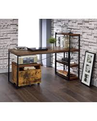 Don't forget to check this out:top 10 best wooden desk in 2021. New Deals On Carbon Loft Kehlmann Black Metal And Wood Desk Weathered Oak