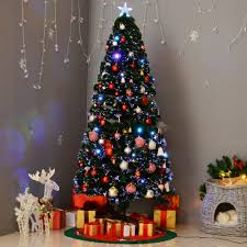 Details About 6 Pre Lit Fiber Optic Artificial Christmas Tree Colorful Led Lights Decorations