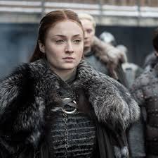 With littlefinger, she dyes her hair black and wears all black. Why Sansa Wore Her Hair Down In The Game Of Thrones Finale