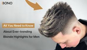 trending blonde highlights for men
