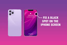 how to fix black spot on iphone screen