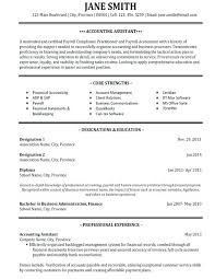 Amazing Accounting Finance Resume Examples Accountant Cv