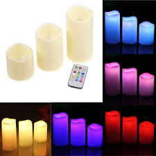 You Could Use Real Candles Or You Could Use Safer Multi Colored Led Candles 2 95 Dia Flameless Candles With Remote Led Candle Lights Flameless Led Candles