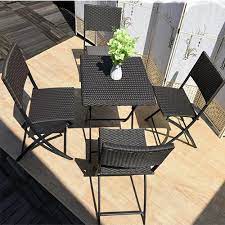 Black Rattan Garden Patio Furniture Set