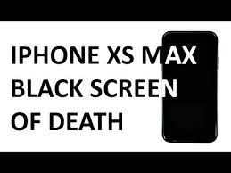 fix iphone xs max stuck on black screen