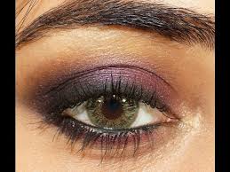 purple smokey eye makeup tutorial