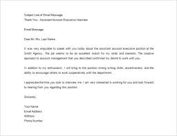 Thank You Letter After Job Interview Sample Free