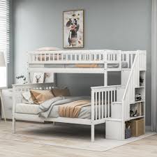 euroco twin over full bunk bed with