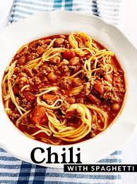 chili with spaghetti chase laughter