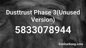 Dusttrust sans music ids roblox! Dusttrust Phase 3 Unused Version Roblox Id Roblox Music Codes