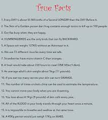 A few of these are not true like it is impossible to like your elbow i bet that kiss singer would argue that and many other weirdly long tonged people in the world along with a few other facts but fun to read. 48 Weird But True Facts Weird But True Fun Facts Mind Blown Weird Facts