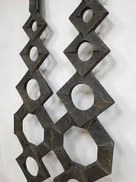 brutalist metal wall art sculpture