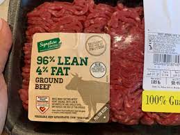 96 lean 4 fat ground beef nutrition
