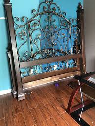 queen size wrought iron bed frame