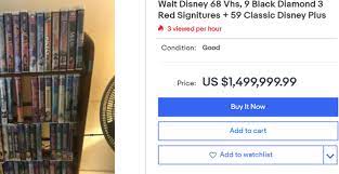 your old disney vhs tapes may be worth