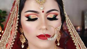 indian bridal makeup double cut crease