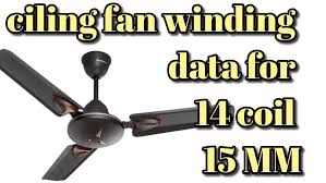 ceiling fan winding data
