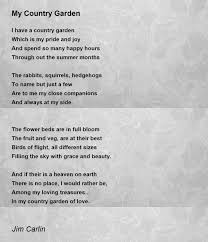 my country garden poem by jim carlin